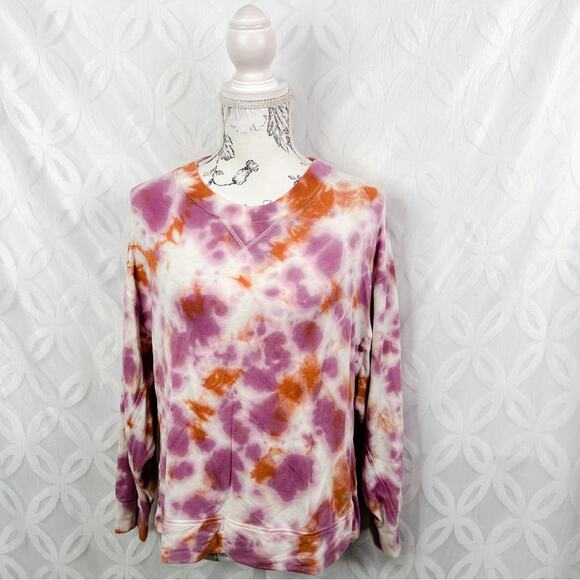 5 for $25| JoyLab Oversized Tie Dye Crew Neck Pullover Sweater - Picture 1 of 4